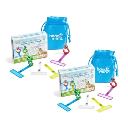 Hand2Mind FingerFocus Highlighter Follow-Along Friends, 2PK 94470